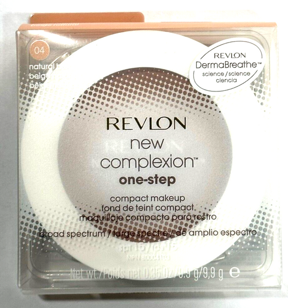 Revlon New Complexion One-Step Compact Makeup, SPF 15, Natural Beige 04 .35 oz