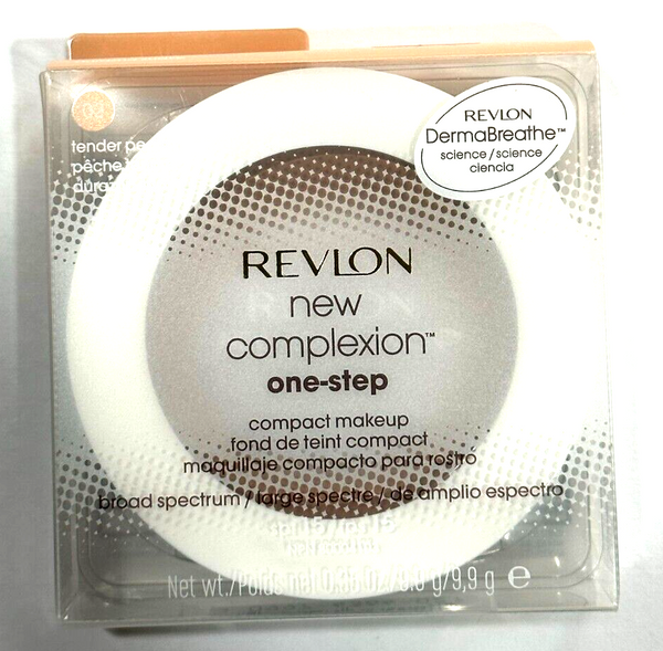 Revlon New Complexion One-Step Compact Makeup, SPF 15, Tender Peach 02 - 0.35 oz