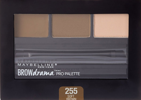 Maybelline Brow Drama Pro Eyebrow Palette, Soft Brown, 0.1 oz.